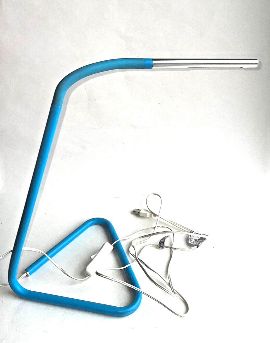 IKEA Modern Office Desk Lamp 22217 LED with USB Port Powder Blue