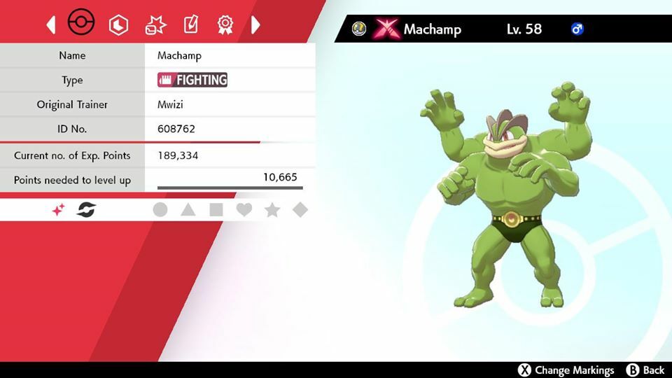 Legitimate Max IV Shiny Gigantamax G-max Machamp Pokemon Sword