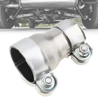 Exhaust Adapter 2" ID to 2.5" ID Exhaust Reducer Connector Pipe with Clamp