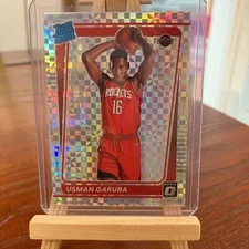 2021-22 Optic Usman Garuba Rated Rookie Checkerboard Prizm RC Houston ROCKETS