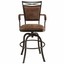hillsdale bridgetown swivel tilt barstool aged bronze finish