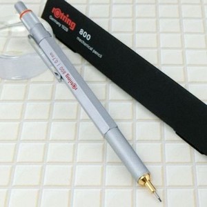 New Product/" rOtring 800 Ballpoint pen Twist-system Matal Silver Hexagon Body