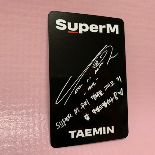 TARJETA FOTOGRÁFICA oficial SuperM TAEMIN + CD abierto conjunto completo sin póster edición coreana - Imagen 10 de 10