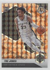 2020-21 Panini Mosaic Rookie Reactive Orange Prizm Tre Jones #243 01ya