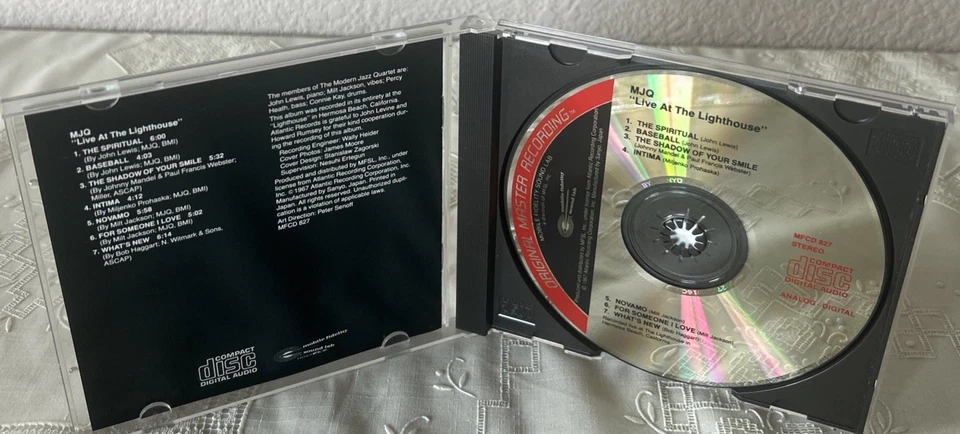 MJQ-современный джазовый квартет-Live Lighthouse-Sanyo Япония Mobile Fidelity MFSL CD - Изображение 3 из 3