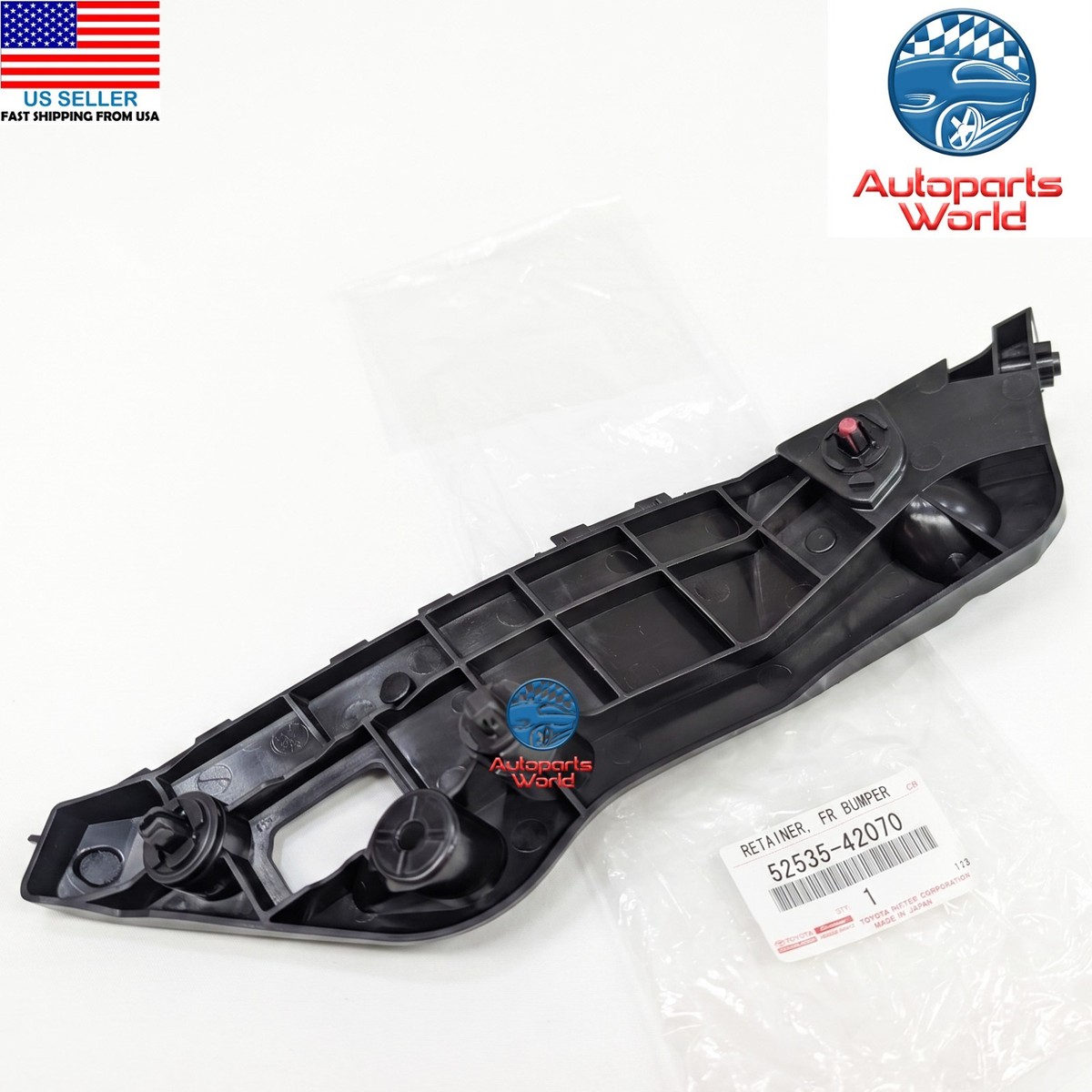 GENUINE TOYOTA 13-18 RAV4 RIGHT PASSENGER FRONT BUMPER SIDE