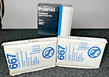 NOS - POLAROID TYPE 667 FILM - 2 Sealed Film Packs Open Box - Land Pack P239