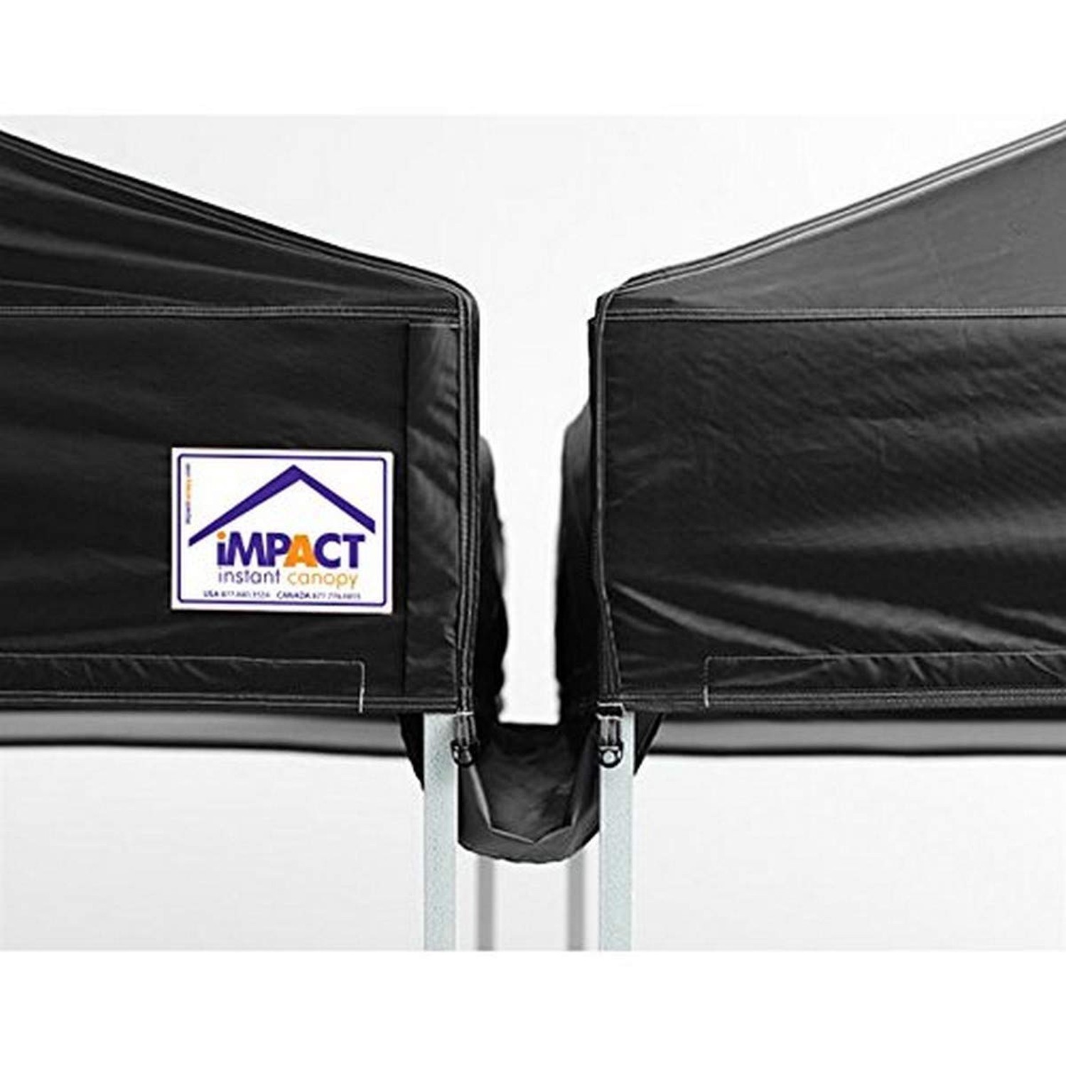 10-foot Canopy Tent Rain Gutter, Black