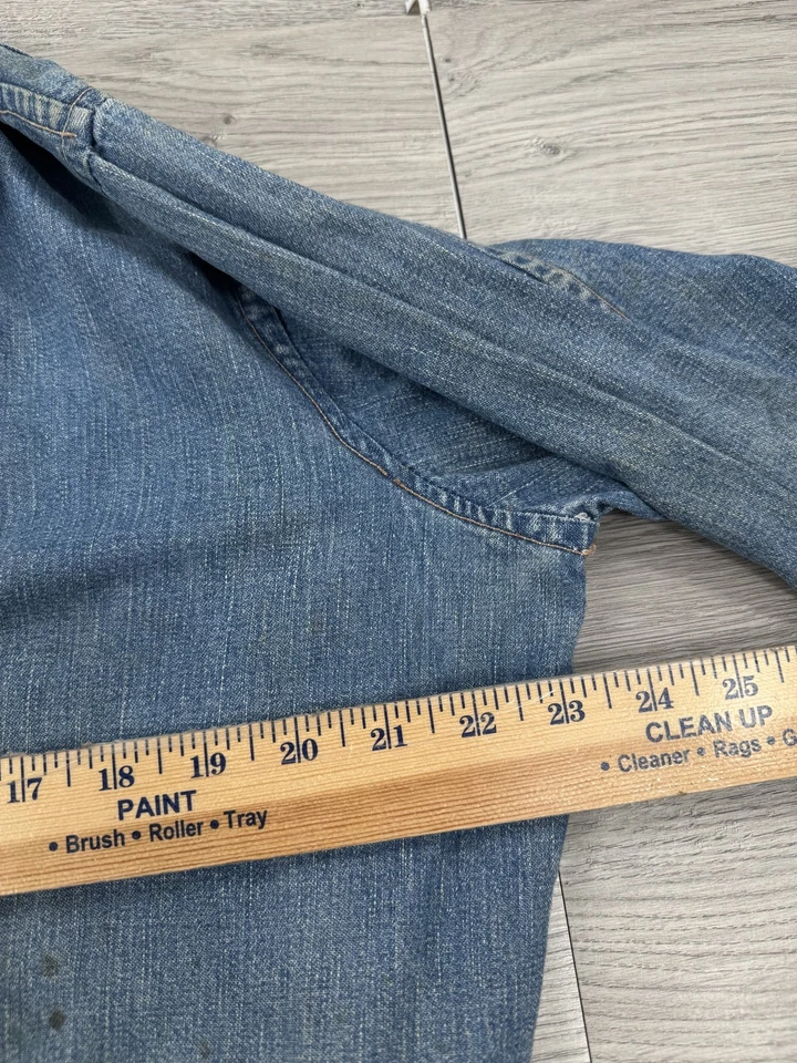 复古夹克牛仔编舞工作外套长消毒外套罕见 30 年代 40 年代 — 第 4/4 张图片