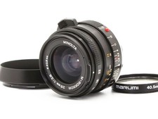 [Exc+5 / Hood] MINOLTA M-ROKKOR 28mm f/2.8 MF Lens LEICA M Tested From Japan