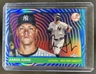 2025 Topps Chrome Platinum Aaron Judge Blue Vibrations Refractor #/150 Yankees