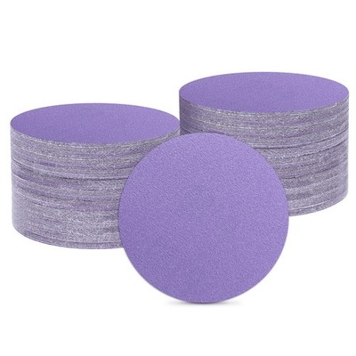 100 Pcs 1 Inch Sanding Disc 180 Grit Hook and Loop Sandpaper, Purple