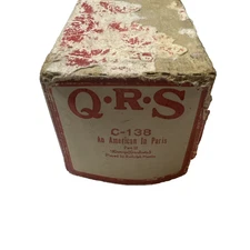 QRS C-138 Player Piano Roll Part II An American In Paris UNTESTED