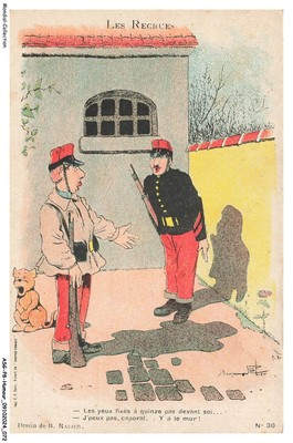 ASGP8-0464-HUMOR - RECRUITS - FIXED EYES FIFTEEN STEPS IN FRONT OF YOU - J'P
