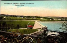 Postcard POWER PLANT SCENE Clinton Massachusetts MA o/19 AM6919