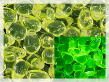 Czech 50-Piece Glass Beads, 6X9Mm, Teardrop Transparent Yellow Uranium Glass Gl