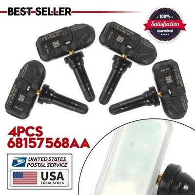 4x Tire Pressure Sensor(TPMS) 434MHz For 2014-2018 RAM 1500 2500