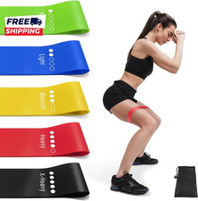 Heavy Duty Resistance Bands Set 5 Loop for Gym Exercise Pull Up Fitness Workout