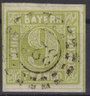 == AD Bavaria Mi. 5c Type I used Mill Wheel oMR, Cat. €13 ==