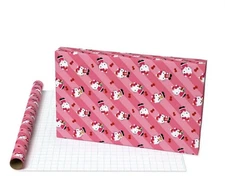 Plus Mark Girls Hello Kitty Wrapping Paper Diagonal Strips 1 Roll 30 In 25 SQ Ft