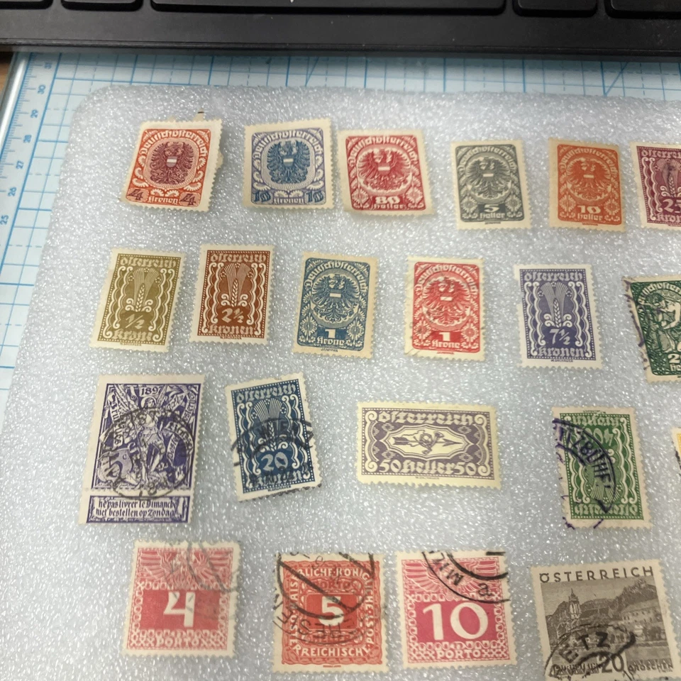 60+ USED/HR Mixed Antique/Vtg Osterreich/Austria Stamps; 1850-1945; A DEAL-LOOK! - Image 3 of 4