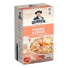 Quaker Instant Oatmeal Hot Cereal Peaches Cream