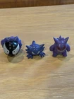 Nintendo Pokemon TOMY Figures Gengar Gastly Haunter CGTS! Lot Of 3 Vintage Toys