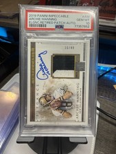2019 Panini Impeccable Archie Manning Elégance Patch Auto PSA 10 /49, POP 1!!!