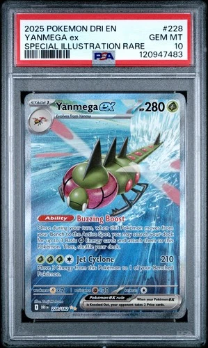 Yanmega ex 228/182 Destined Rivals Special Illustration Rare PSA 10 Pokemon Card