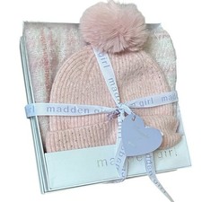 Madden Girl Soft Pink Beanie and Scarf Winter Fall Gift Set OS NIB
