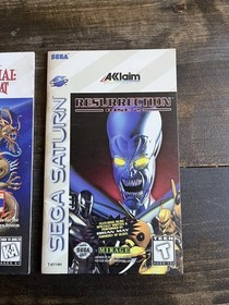 Sega Saturn Instruction Manual Lot of 3 Fighter Resurrection, Shanghai Regi Card