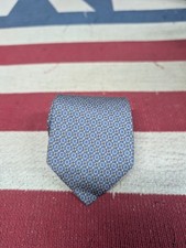 BROOKS BROTHERS 100% Silk Neck Tie USA Made Blue Geometric
