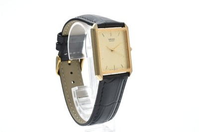 Vintage 1987 [NEAR MINT] SEIKO 9021-5310 Tank Gold 25mm Quartz