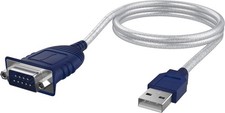 SABRENT USB 2.0 to Serial 9 Pin DB 9 RS 232 Converter Cable, 2.5 FT, Grey