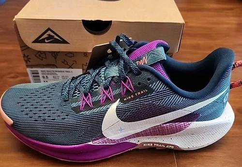 NIB Nike Reactx Pegasus Trail 5 Men's Sz 9.5 Armory Navy/Phantom DV3864-401 