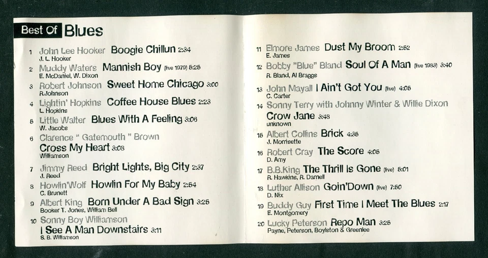 CD original - Best of Blues - 1996 - Bon état. - Photo 3/3