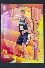 1998-1999 TOPPS EAST WEST REFRACTOR TIM DUNCAN KEITH VAN HORN #EW8 NBA SP