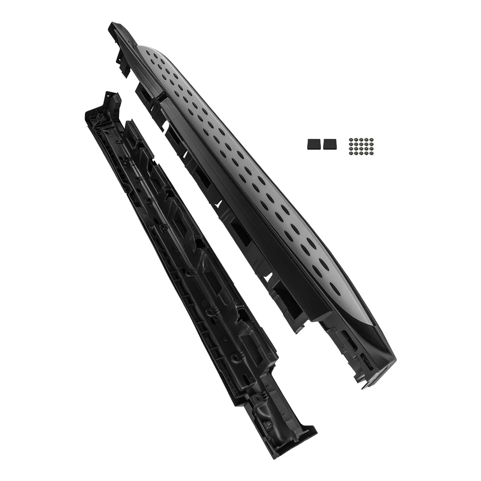 Escalones laterales negros estribo para Mercedes GLE C292 15-2019 barras antideslizantes Foto 2 de 4