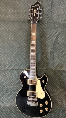 Hagstrom Swede Black Electric Guitar w/ Tweed Hardshell Case 2006 M06010481