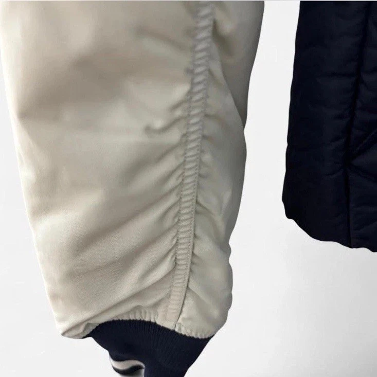 Nike PARA HOMBRES Ropa Deportiva NSW Chaqueta de Bombardero Universitaria Obsidiana Hueso Claro 928917 Grande Foto 4 de 4