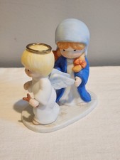 Enesco Country Cousins 1991 Angel And Mary Vintage Porcelain Figurine