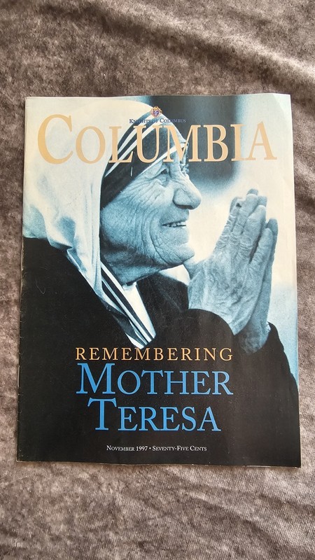 Knights of Columbus Columbia Remembering Mother Teresa Vintage 1997 Magazine
