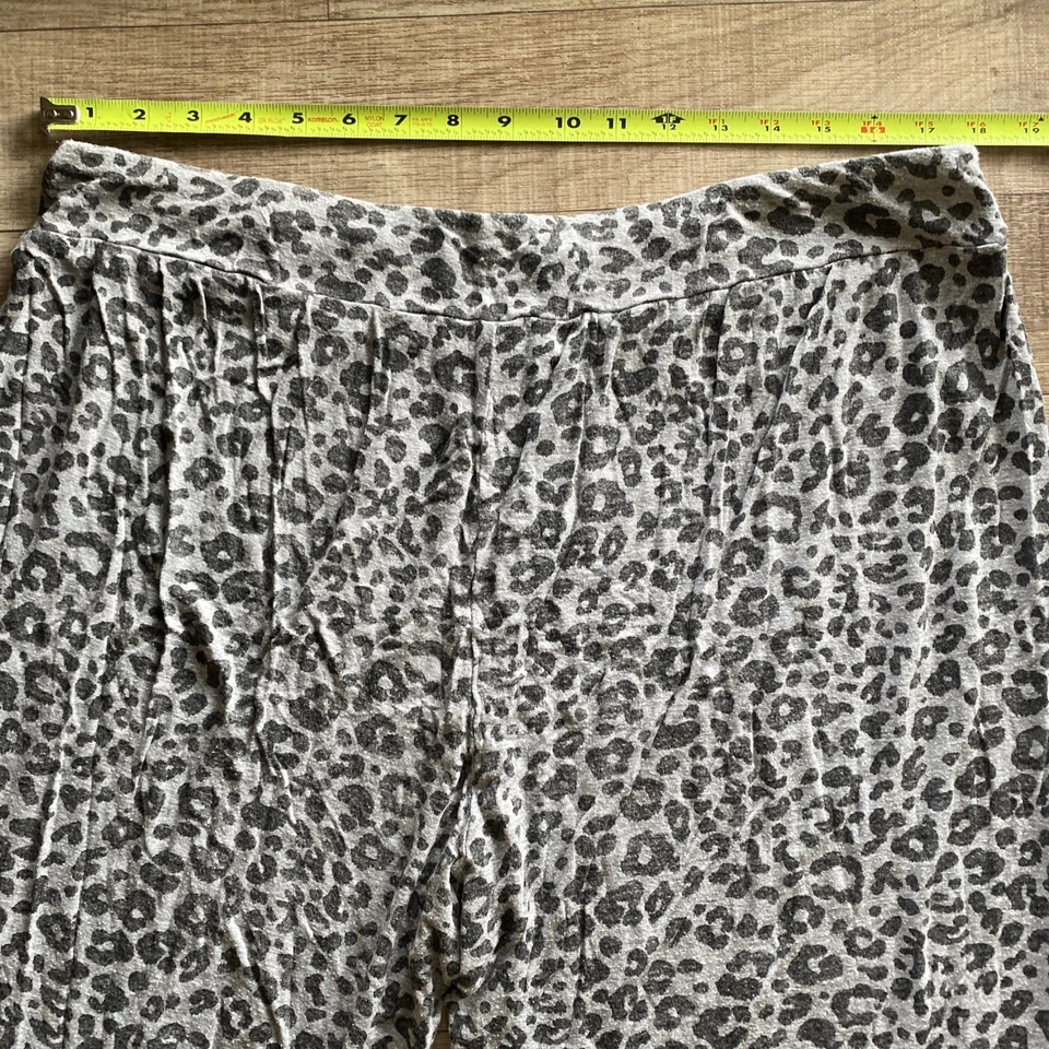 Ambrielle 裤子女式 XL 豹灰色睡衣睡衣舒适休闲 — 第 4/4 张图片