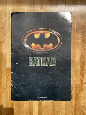 Vintage Batman Poster Book 8 pcs 16''x11'' 1989 Joker Jack Nicholson Batmobile