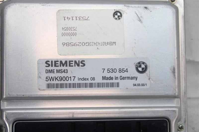ORDENADOR ECM ECU BMW 325i 2001 01 2002 02 03 04 05 7530854 1286490 Foto 3 de 4