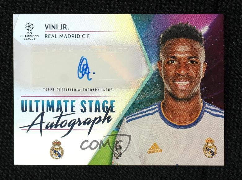 2021-22 UEFA Champions League Ultimate Stage Vinicius Junior Vini Jr Auto 1g1z