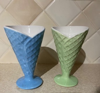 Maxwell & Williams Keramik Waffel Kegel Eisbecher Geschirr
