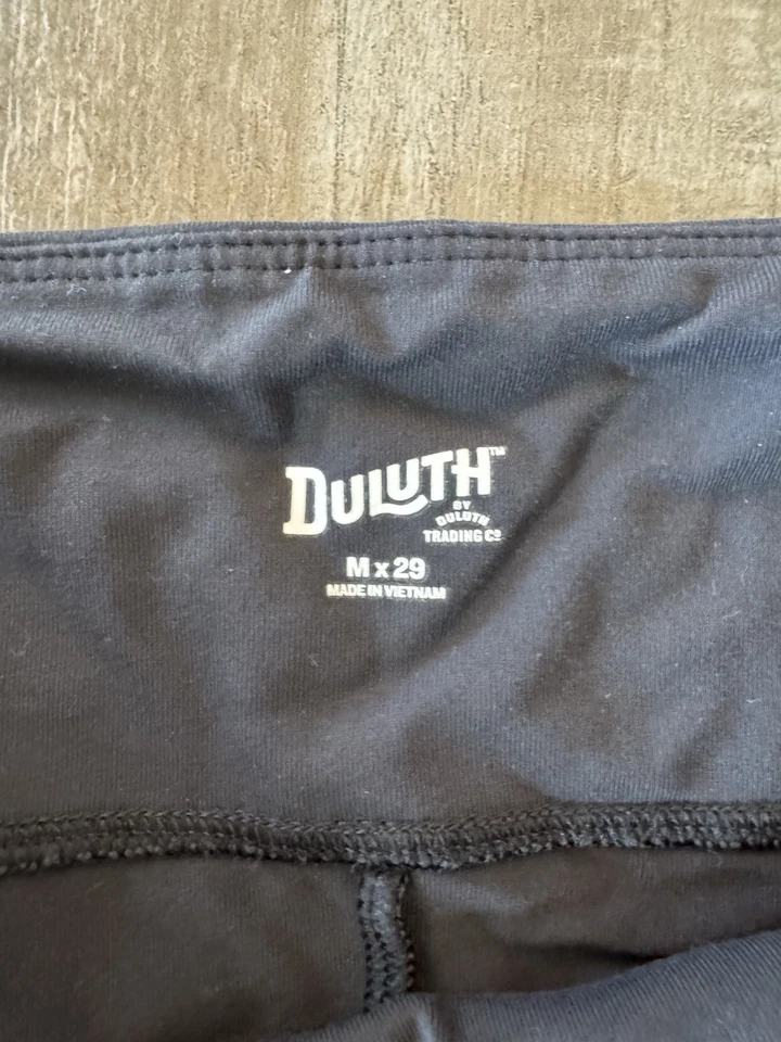 Womens Duluth Trading M x 29 Black Athletic Leggings Size L Regular Tappered - Image 2 of 4