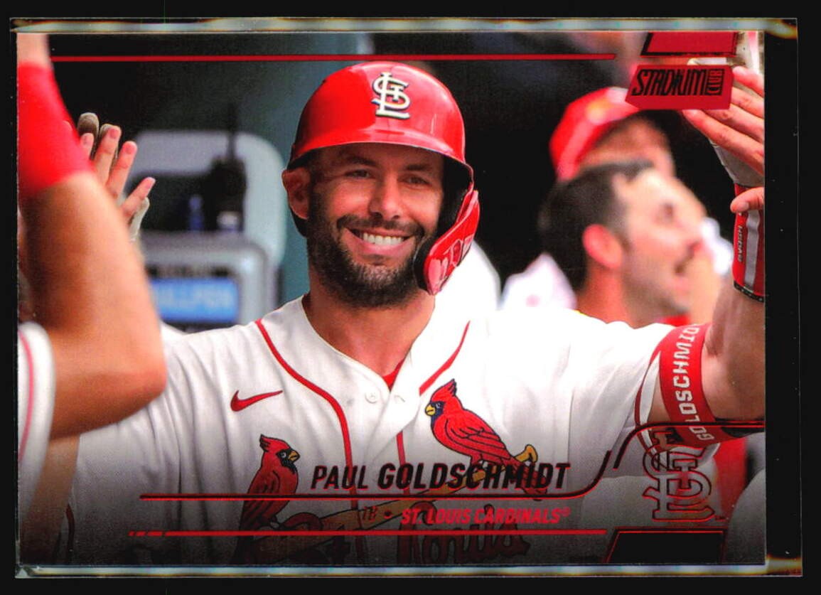 2022 Stadium Club #158 Paul Goldschmidt Red Foil St. Louis Cardinals