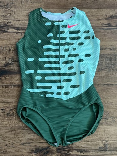 Nike Pro Elite Track & Field Damen Speedsuit Made In USA "Grün" Größe wmns L - Bild 1 von 8